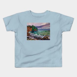 Vancouver island beach Kids T-Shirt